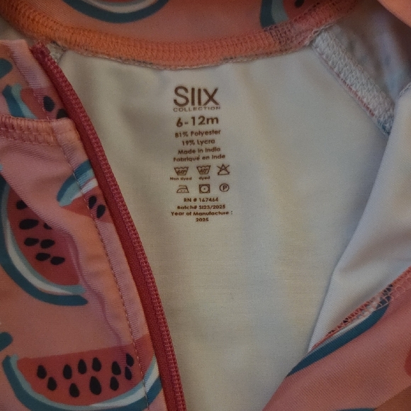 SIX Watermelon Print Kids Rashguard - Pink - Picture 2 of 4
